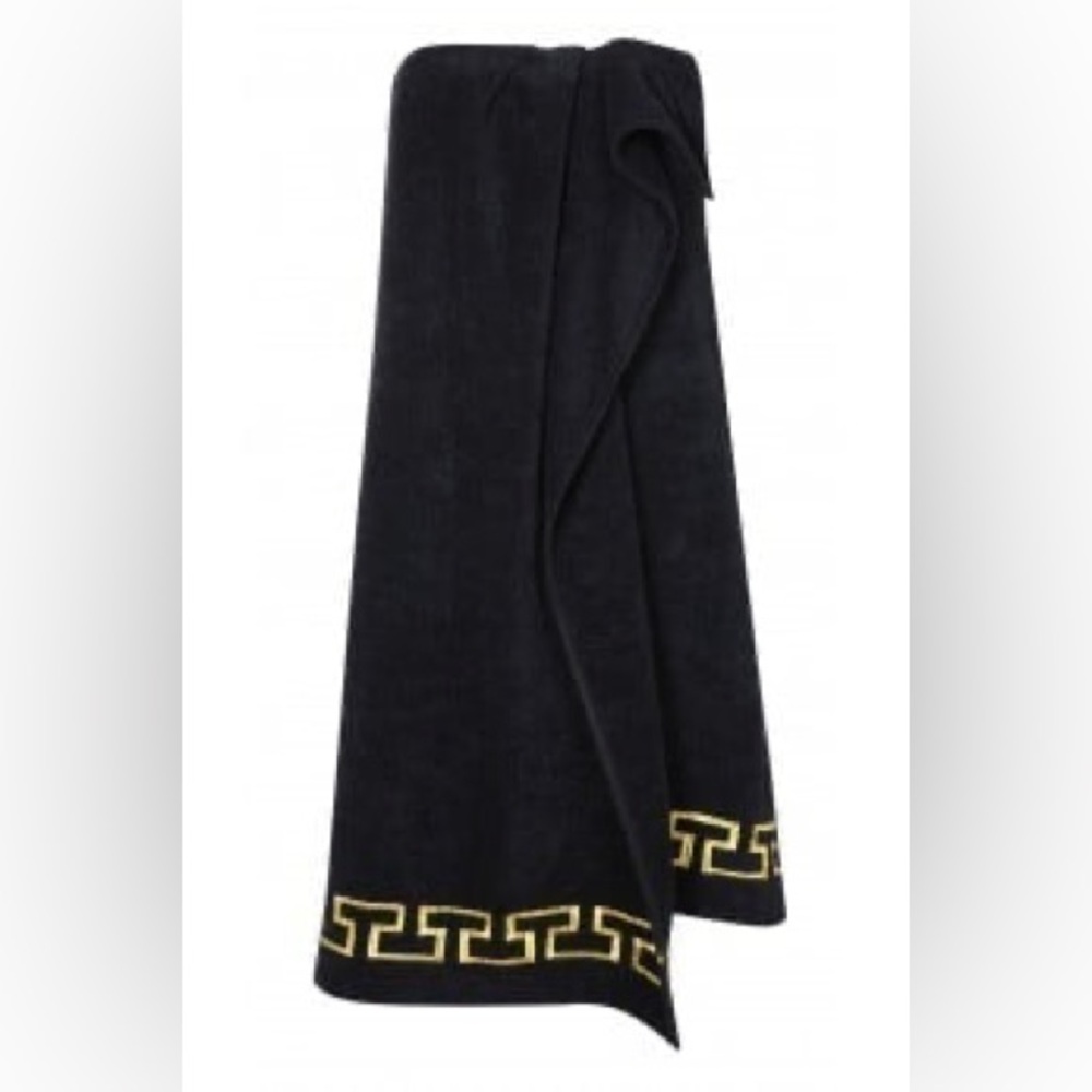 NWT Ashish x Topshop Black & Gold Terry Dress Cover Up Size Medium